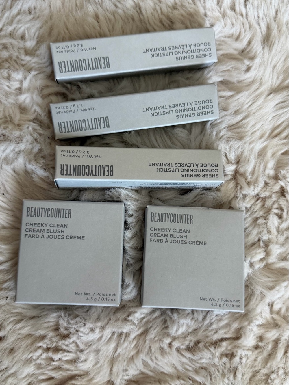 Beautycounter Cheeky Blush — Neutral Beige (2-Pack) 3 lipsticks